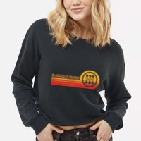 Stick Driver Classically Trained Manual Transmission Retro Cropped Pullover Crew