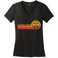 Stick Driver Classically Trained Manual Transmission Retro Women's V-Neck T-Shirt