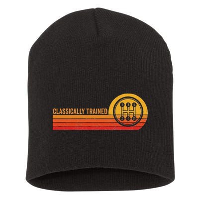 Stick Driver Classically Trained Manual Transmission Retro Short Acrylic Beanie