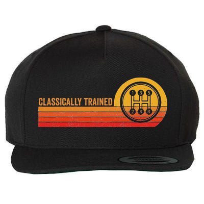 Stick Driver Classically Trained Manual Transmission Retro Wool Snapback Cap