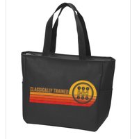 Stick Driver Classically Trained Manual Transmission Retro Zip Tote Bag