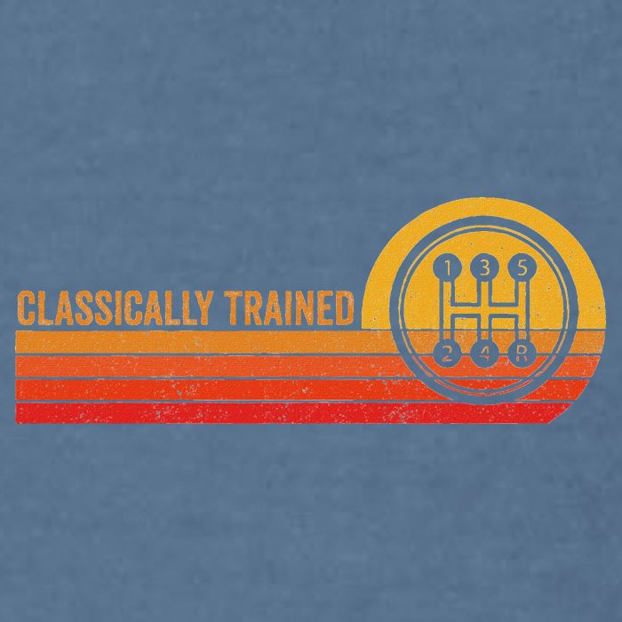 Stick Driver Classically Trained Manual Transmission Retro Garment-Dyed Sweatshirt