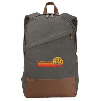 Stick Driver Classically Trained Manual Transmission Retro Cotton Canvas Backpack