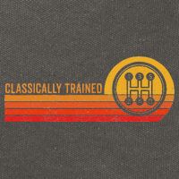 Stick Driver Classically Trained Manual Transmission Retro Cotton Canvas Backpack