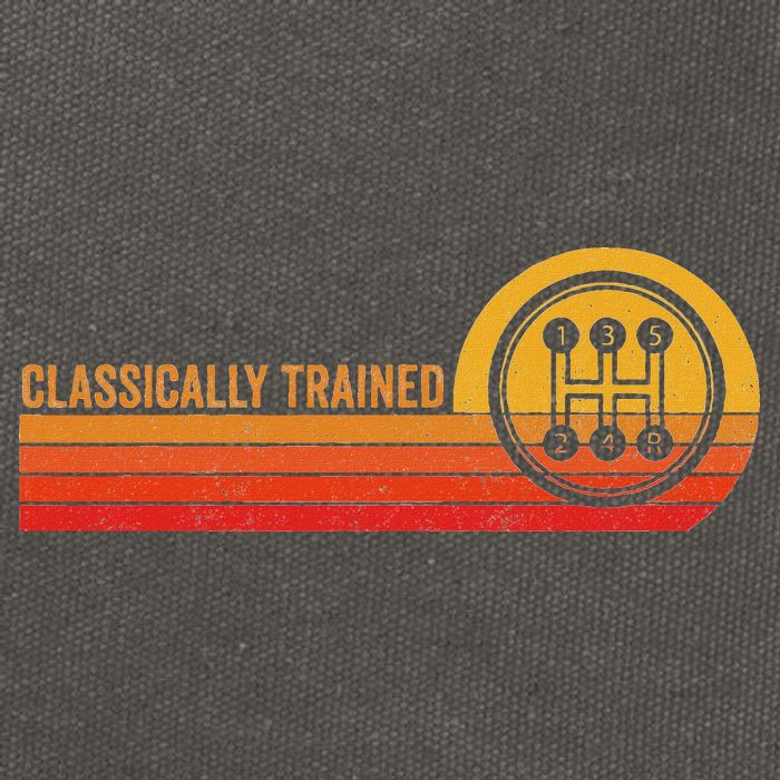 Stick Driver Classically Trained Manual Transmission Retro Cotton Canvas Backpack