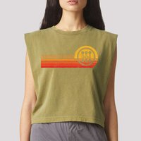 Stick Driver Classically Trained Manual Transmission Retro Garment-Dyed Women's Muscle Tee