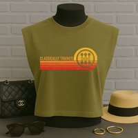 Stick Driver Classically Trained Manual Transmission Retro Garment-Dyed Women's Muscle Tee