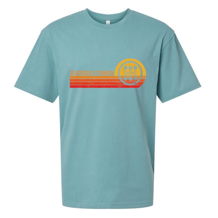 Stick Driver Classically Trained Manual Transmission Retro Sueded Cloud Jersey T-Shirt