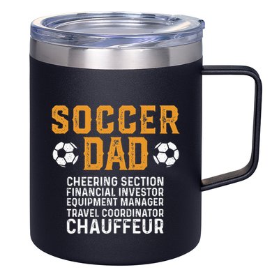 Soccer Dad Cheering Section Financial Investor Equipment 12oz Stainless Steel Coffee Mug