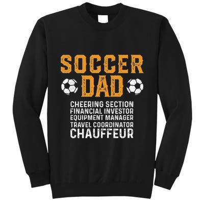 Soccer Dad Cheering Section Financial Investor Equipment Tall Sweatshirt