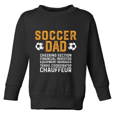 Soccer Dad Cheering Section Financial Investor Equipment Toddler Sweatshirt