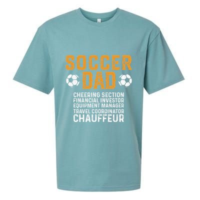 Soccer Dad Cheering Section Financial Investor Equipment Sueded Cloud Jersey T-Shirt