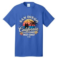 San Diego California Beach Surf Summer Vacation Vintage Cute Gift Tall T-Shirt