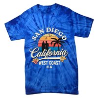 San Diego California Beach Surf Summer Vacation Vintage Cute Gift Tie-Dye T-Shirt