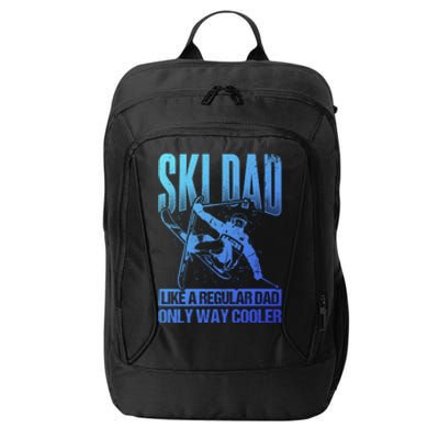 Ski Dad Cool Dad Best Dad Mountains Skiing Wintersport Gift City Backpack