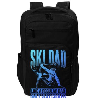 Ski Dad Cool Dad Best Dad Mountains Skiing Wintersport Gift Impact Tech Backpack