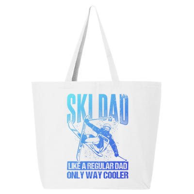 Ski Dad Cool Dad Best Dad Mountains Skiing Wintersport Gift 25L Jumbo Tote