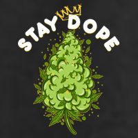 Stay Dope Cannabis Marijuana Bud 7 Panel Mesh Trucker Snapback Hat