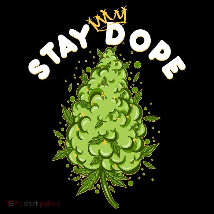Stay Dope Cannabis Marijuana Bud Tall T-Shirt