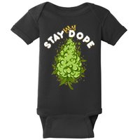 Stay Dope Cannabis Marijuana Bud Baby Bodysuit