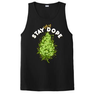 Stay Dope Cannabis Marijuana Bud PosiCharge Competitor Tank