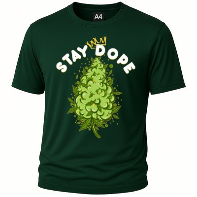 Stay Dope Cannabis Marijuana Bud Performance Shirt