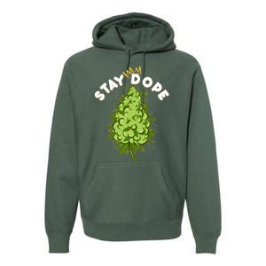 Stay Dope Cannabis Marijuana Bud Premium Hoodie