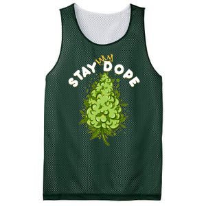 Stay Dope Cannabis Marijuana Bud Mesh Reversible Basketball Jersey Tank