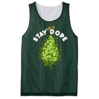 Stay Dope Cannabis Marijuana Bud Mesh Reversible Basketball Jersey Tank