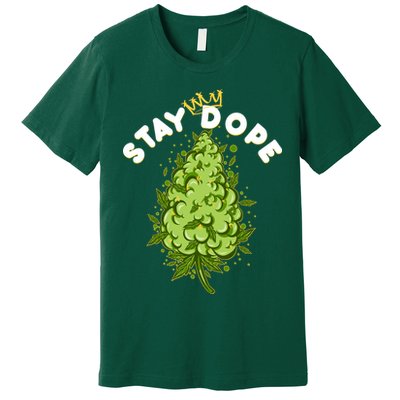 Stay Dope Cannabis Marijuana Bud Premium T-Shirt