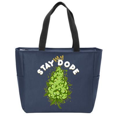 Stay Dope Cannabis Marijuana Bud Zip Tote Bag