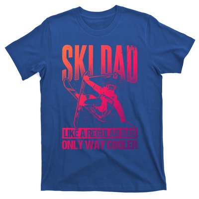 Ski Dad Cool Dad Best Dad Mountains Skiing Wintersport Gift T-Shirt