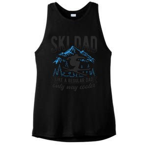 Ski Dad Cool Dad Best Dad Mountains Snowboard Ski Sport Funny Gift Ladies PosiCharge Tri-Blend Wicking Tank