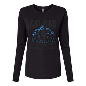 Ski Dad Cool Dad Best Dad Mountains Snowboard Ski Sport Funny Gift Womens Cotton Relaxed Long Sleeve T-Shirt