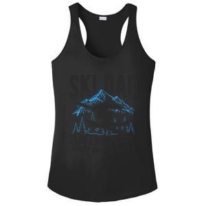 Ski Dad Cool Dad Best Dad Mountains Snowboard Ski Sport Funny Gift Ladies PosiCharge Competitor Racerback Tank