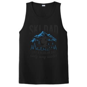 Ski Dad Cool Dad Best Dad Mountains Snowboard Ski Sport Funny Gift PosiCharge Competitor Tank