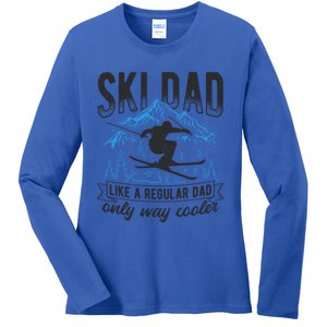 Ski Dad Cool Dad Best Dad Mountains Snowboard Ski Sport Funny Gift Ladies Long Sleeve Shirt