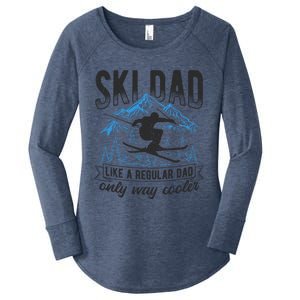 Ski Dad Cool Dad Best Dad Mountains Snowboard Ski Sport Funny Gift Women's Perfect Tri Tunic Long Sleeve Shirt