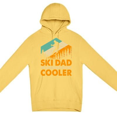 Ski Dad Cooler Funny Gift Store Motif Graphic Design Random Funny Gift Premium Pullover Hoodie