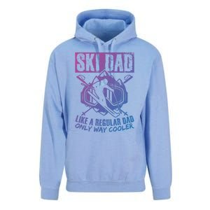 Ski Dad Cool Dad Best Dad Mountains Snowboard Skiing Gift Unisex Surf Hoodie