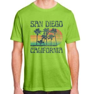 San Diego California Summer Vacation Adult ChromaSoft Performance T-Shirt