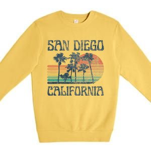 San Diego California Summer Vacation Premium Crewneck Sweatshirt