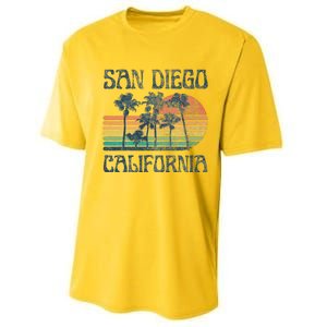 San Diego California Summer Vacation Performance Sprint T-Shirt