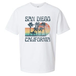 San Diego California Summer Vacation Sueded Cloud Jersey T-Shirt