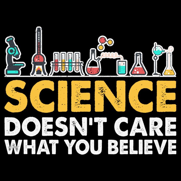 Science Doesn't Care What You Believe Science Teacher Students Cooling Performance Crew T-Shirt