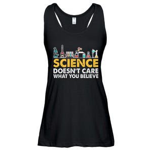 Science Doesn't Care What You Believe Science Teacher Students Ladies Essential Flowy Tank