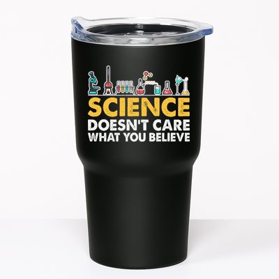 Science Doesn't Care What You Believe Science Teacher Students Tumbler