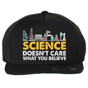 Science Doesn't Care What You Believe Science Teacher Students Wool Snapback Cap