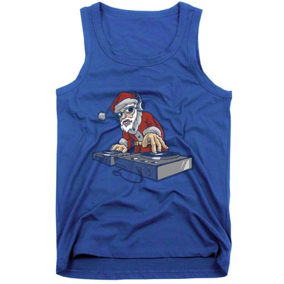 Santa Dj Christmas Disc Jockey Great Gift Tank Top