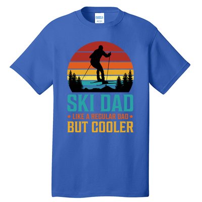 Ski Dad Cooler Regular Dad Fathers Day Funny Humor Outdoor Gift Tall T-Shirt